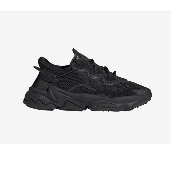 Adidas Ozweego Junior Sneakers 6 Triple Black Mesh Athletic Running Shoes EE7775 - Picture 1 of 8